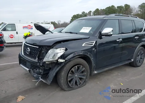 2017 Nissan Armada Platinum from USA, damaged, VIN JN8AY2NF6H9302023